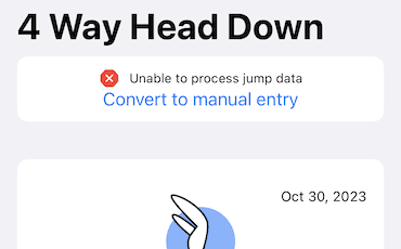 Skydiving entry errors